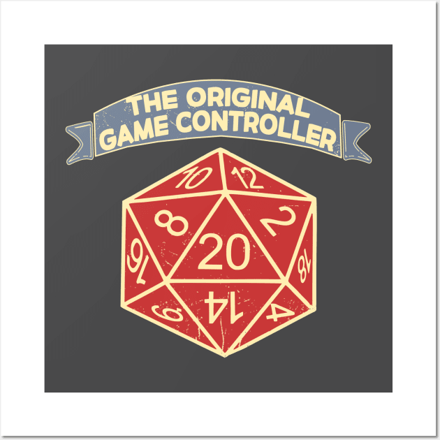 D20 The Original Game Controller Wall Art by MMROB